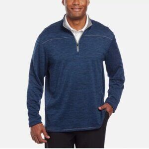 NEW Pebble Beach Men's M Dry-Luxe Performance 1/4 Zip Pullover Sweatshirt Blue